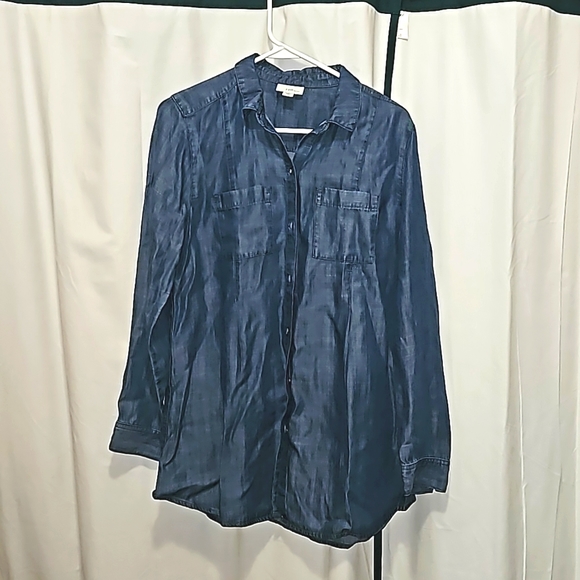 J. Jill Tops - J. Jill denim button up shirt